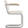 Buy Dining Chair Boucle Design with Armrest - Nui White 60540 in the Europe