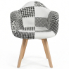 Buy Premium Design Amir chair White And Black - Patchwork  White / Black 60604 - in the EU