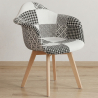 Buy Premium Design Amir chair White And Black - Patchwork  White / Black 60604 - prices