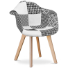Buy Premium Design Amir chair White And Black - Patchwork  White / Black 60604 - in the EU
