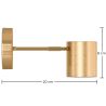 Buy Wall Spotlight Lamp - Dimmable - Gure Gold 60522 at MyFaktory