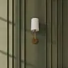 Buy Lamp Wall Light - Gold with Fabric Shade - Sawe Gold 60524 - prices