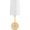 Buy Lamp Wall Light - Gold with Fabric Shade - Sawe Gold 60524 with a guarantee