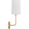 Buy Lamp Wall Light - Gold with Fabric Shade - Sawe Gold 60524 - in the EU