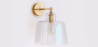 Buy Lamp Wall Light - Golden Metal and Crystal - Senda Transparent 60526 at MyFaktory