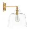 Buy Lamp Wall Light - Golden Metal and Crystal - Senda Transparent 60526 - in the EU