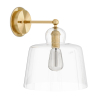 Buy Lamp Wall Light - Golden Metal and Crystal - Senda Transparent 60526 - in the EU