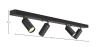 Buy Rail Ceiling Lamp - 4 Adjustable Spotlights - 90CM - Wada Black 60519 - in the EU