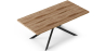 Buy Rectangular Dining Table - Industrial - Wood and Metal - Alise Natural wood 60608 home delivery
