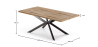Buy Rectangular Dining Table - Industrial - Wood and Metal - Alise Natural wood 60608 - in the EU