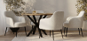 Buy Round Dining Table - Industrial - Wood and Metal - Alise Natural wood 60609 - in the EU