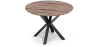 Buy Round Dining Table - Industrial - Wood and Metal - Alise Natural wood 60609 - prices
