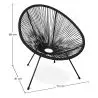 Buy  Pack Acapulco Chair x2 - Black Legs - New edition Black 60611 in the Europe