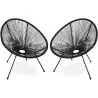 Buy  Pack Acapulco Chair x2 - Black Legs - New edition Black 60611 - in the EU