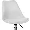 Buy Upholstered Desk Chair with Wheels - Tulipe Light grey 60613 - prices