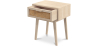 Buy Bedside Table with Drawer - Boho Bali Wood - Hanay Natural 60605 home delivery