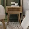Buy Bedside Table with Drawer - Boho Bali Wood - Hanay Natural 60605 with a guarantee