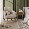 Buy Bedside Table with Drawer - Boho Bali Wood - Hanay Natural 60605 home delivery