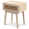 Buy Bedside Table with Drawer - Boho Bali Wood - Hanay Natural 60605 - in the EU