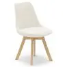 Buy Upholstered Dining Chair - White Boucle - Tulipe White 60614 - prices