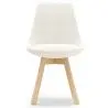 Buy Upholstered Dining Chair - White Boucle - Tulipe White 60614 - in the EU