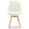Buy Upholstered Dining Chair - White Boucle - Tulipe White 60614 - in the EU