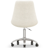 Buy Desk Chair with Wheels - White Boucle - Tulipe White 60615 in the Europe