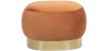 Buy Pouf Luxury Home Foot Rest - Velvet and Metal - Premium Orange 60552 - prices
