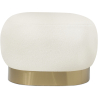 Buy Pouf in Boucle/ Vanity Bench Low Stool - Premium White 60553 - in the EU