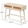 Buy Console Table - Boho Bali Wood - Hanay Natural 60606 at MyFaktory