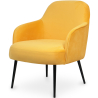 Buy Velvet upholstered Armchair - Jeve Yellow 60548 home delivery