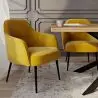 Buy Velvet upholstered Armchair - Jeve Yellow 60548 with a guarantee