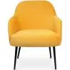 Buy Velvet upholstered Armchair - Jeve Yellow 60548 - in the EU