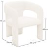 Buy Upholstered Dining Chair - White Boucle - Alexa White 60551 with a guarantee