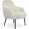 Buy Upholstered Armchair - White Bouclé - Jeve White 60549 in the Europe