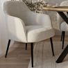 Buy Upholstered Armchair - White Bouclé - Jeve White 60549 in the Europe