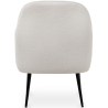 Buy Upholstered Dining Chair - White Boucle - Jeve White 60549 with a guarantee
