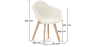 Buy Dining Chair - Boucle Upholstery - Amir  White 60617 at MyFaktory