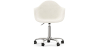 Buy Swivel Office Chair - Bouclé Upholstered - Loy White 60618 in the Europe