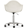 Buy Swivel Office Chair - Bouclé Upholstered - Loy White 60618 in the Europe