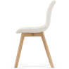 Buy Dining Chair - Bouclé Upholstery - Scandinavian - Brielle White 60619 at MyFaktory