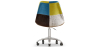 Buy Swivel Office Chair - Patchwork Upholstery - Simona  Multicolour 60621 home delivery
