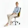 Buy Swivel Office Chair - Patchwork Upholstery - Ray  Multicolour 60622 at MyFaktory
