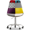 Buy Swivel Office Chair - Patchwork Upholstery - Ray  Multicolour 60622 - prices