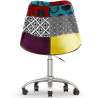 Buy Swivel Office Chair - Patchwork Upholstery - Ray  Multicolour 60622 in the Europe