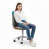 Buy  Swivel Office Chair - Patchwork Upholstery - Patty Multicolour 60623 at MyFaktory