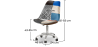 Buy  Swivel Office Chair - Patchwork Upholstery - Pixi Multicolour 60624 - in the EU