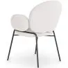 Buy Dining Chair with Armrests - Bouclé Fabric Upholstery - Toler White 60626 with a guarantee