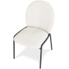 Buy Dining Chair - Bouclé Fabric Upholstery - Toler White 60627 home delivery