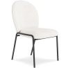 Buy Dining Chair - Bouclé Fabric Upholstery - Toler White 60627 - prices